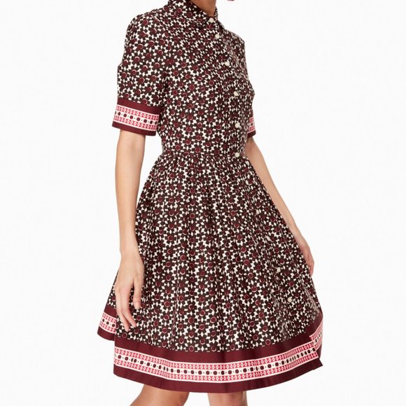 kate spade Dresses & Skirts - Kate Spade - Floral Tile Shirtdress